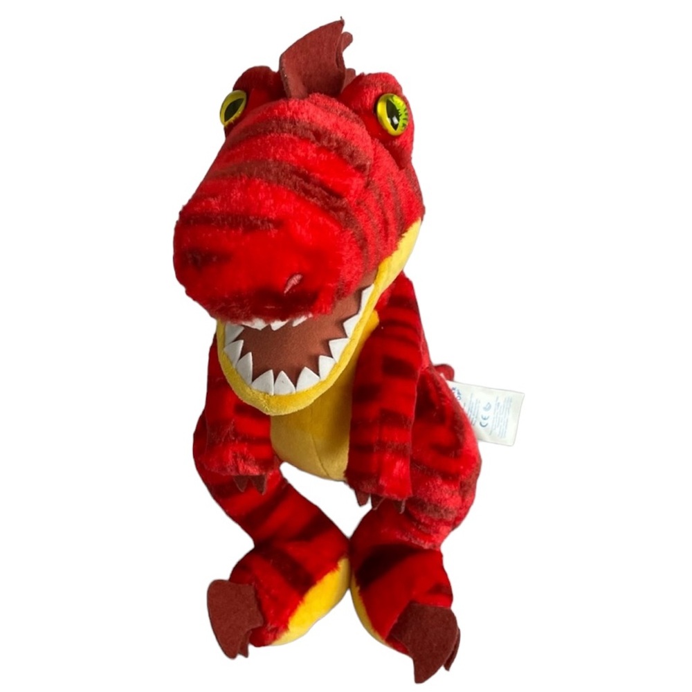 Build A Bear Red Raptor dinosaur stuffed plush animal